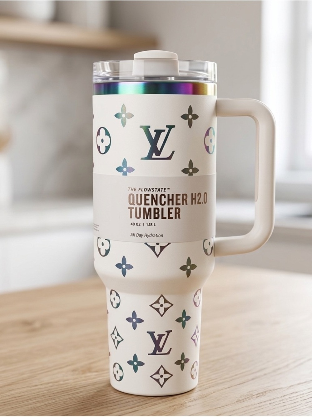 Stanley 40oz Travel Tumbler with LV Pattern - Picture 2 of 4